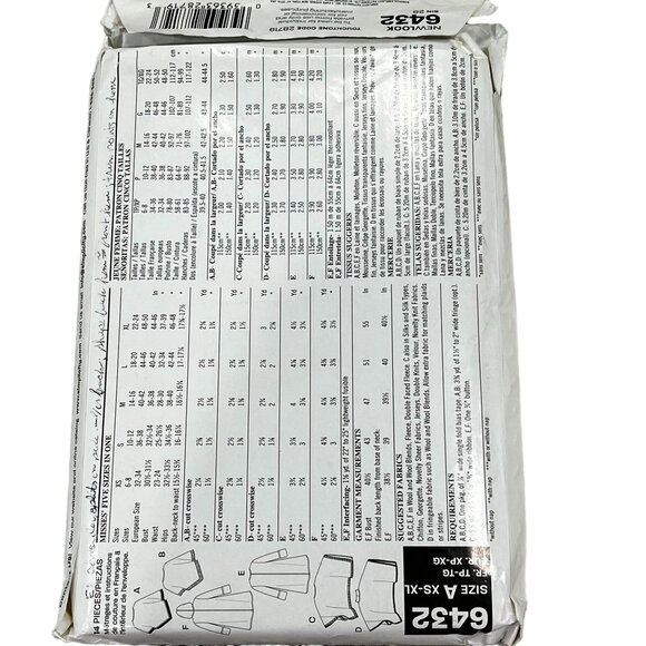 New Look Sewing Pattern 6423 Misses' Capes & Poncho Uncut - Picture 2 of 2